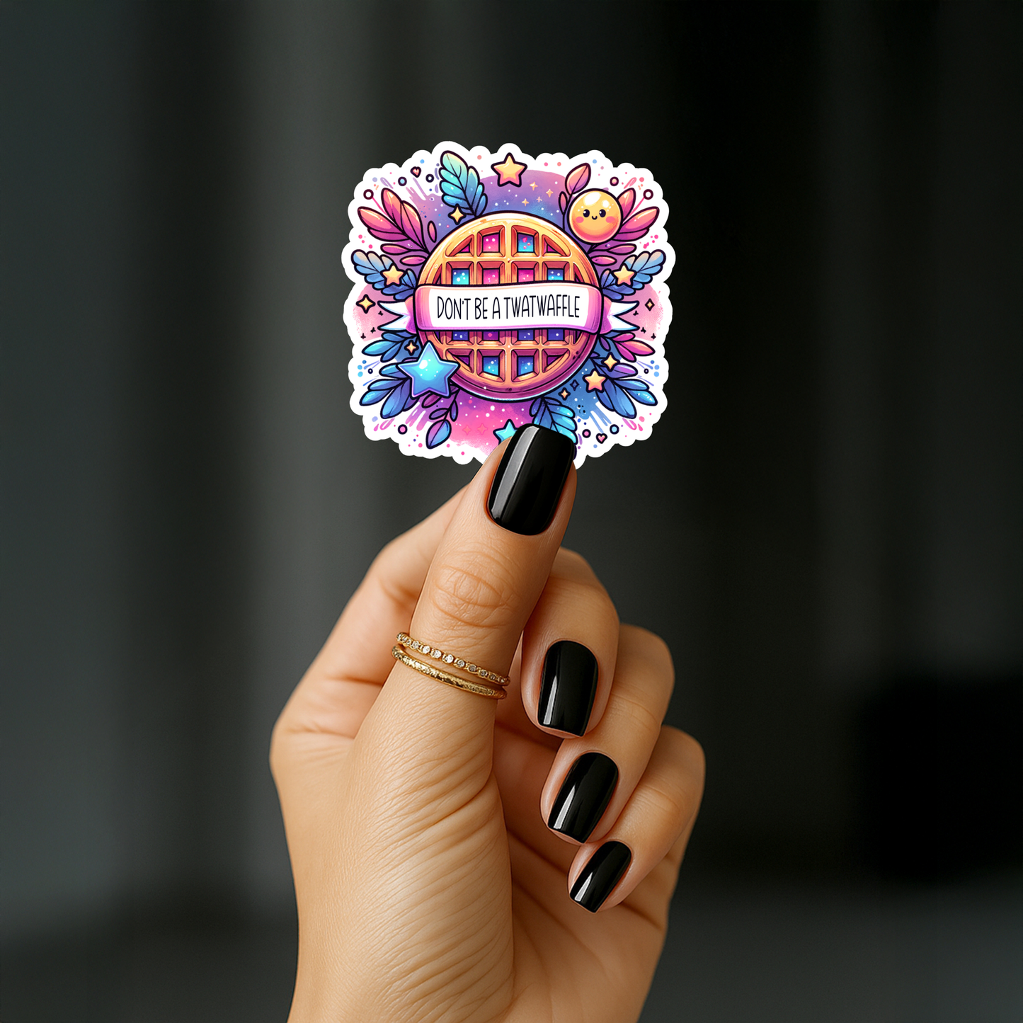Dont be a twatwaffle Sticker