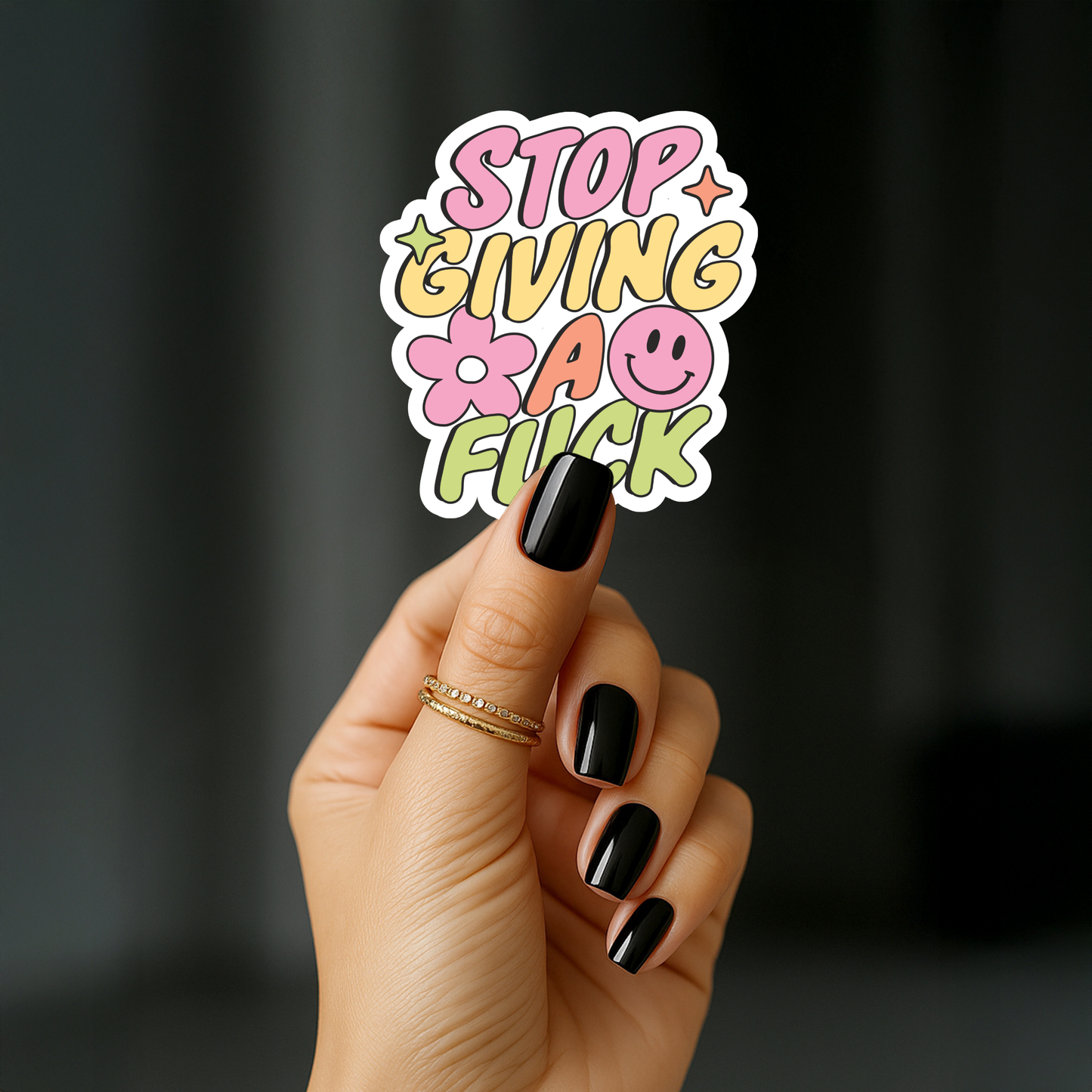 Stop giving a fuck Sticker
