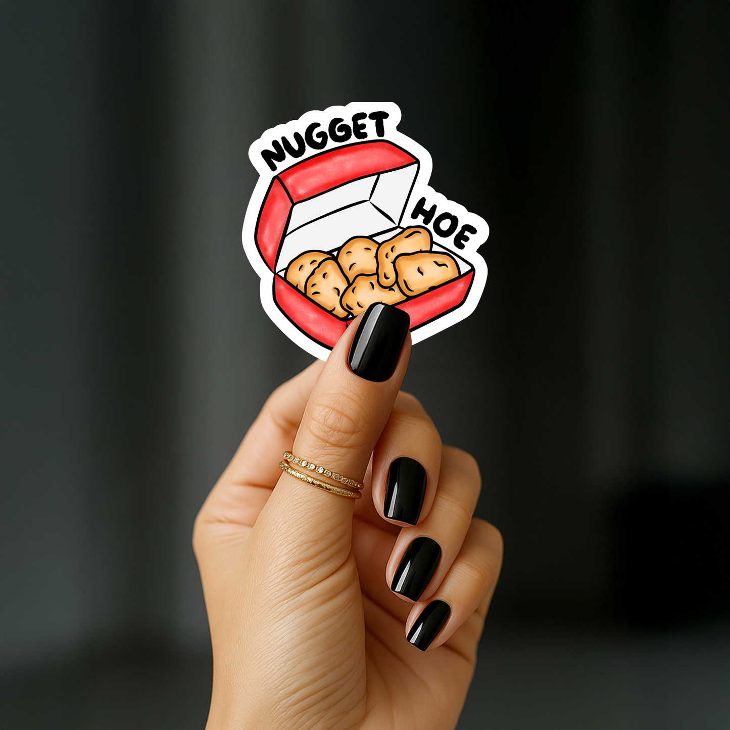 Nugget hoe Sticker