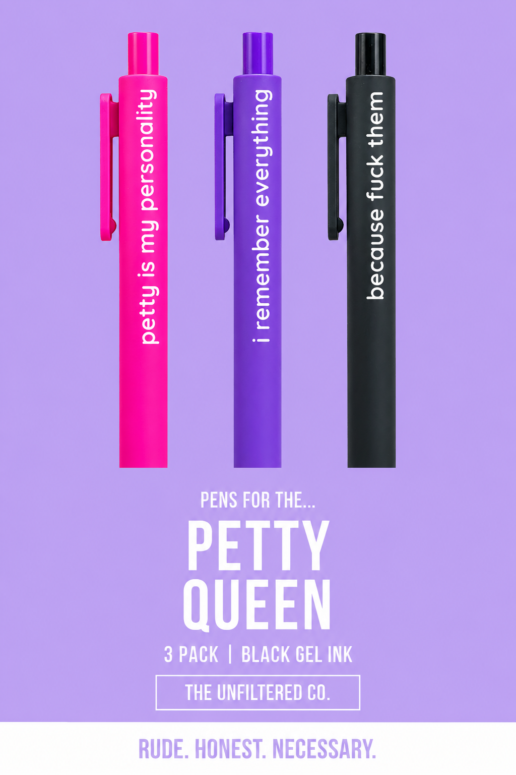 Petty Queen Pen Set