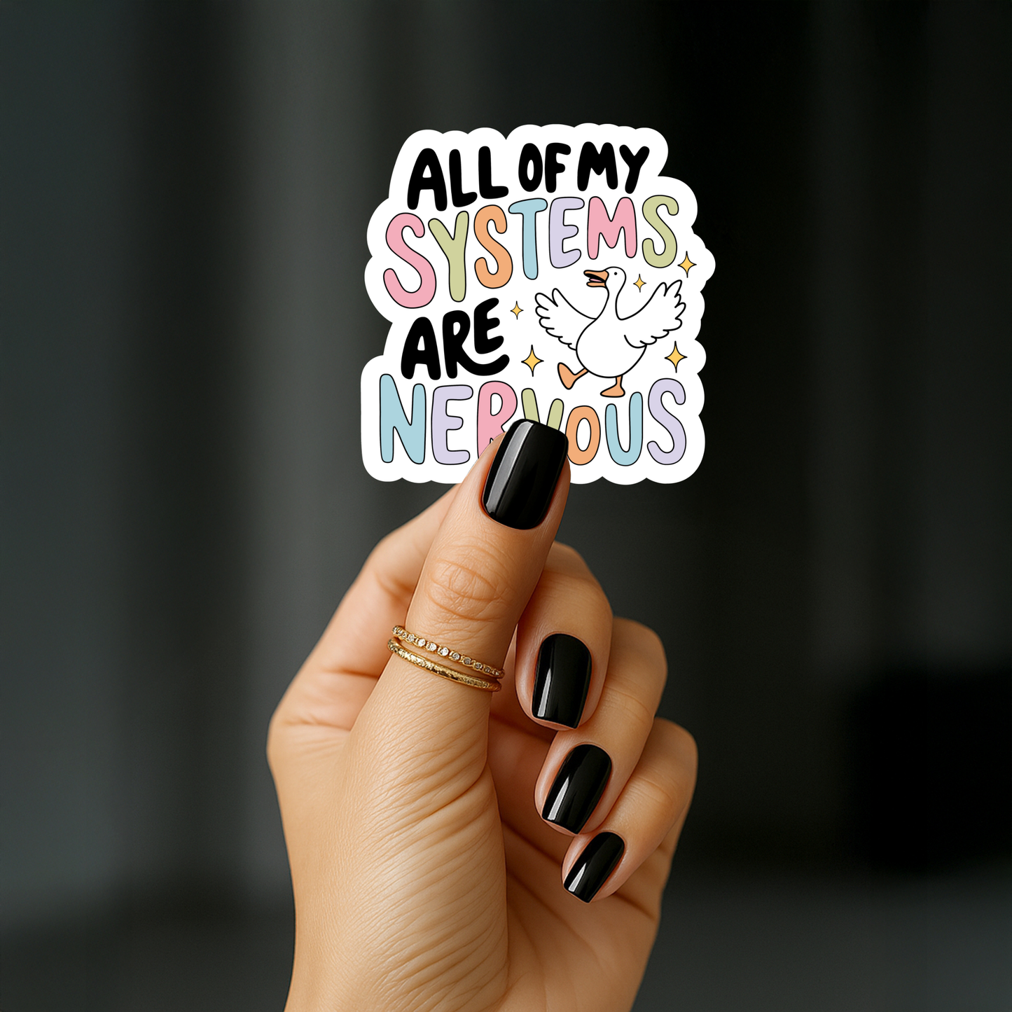 All of my systems are nervous Sticker