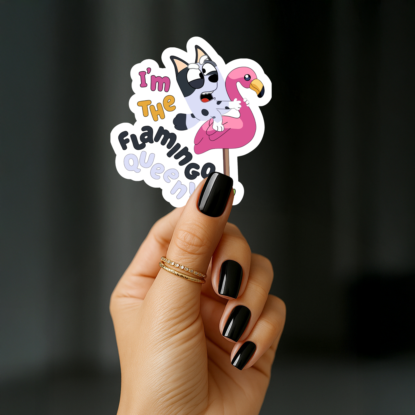 Im the flamingo queen Sticker