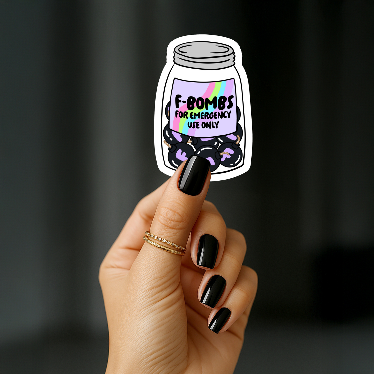 F - bombs for emergency use only Sticker