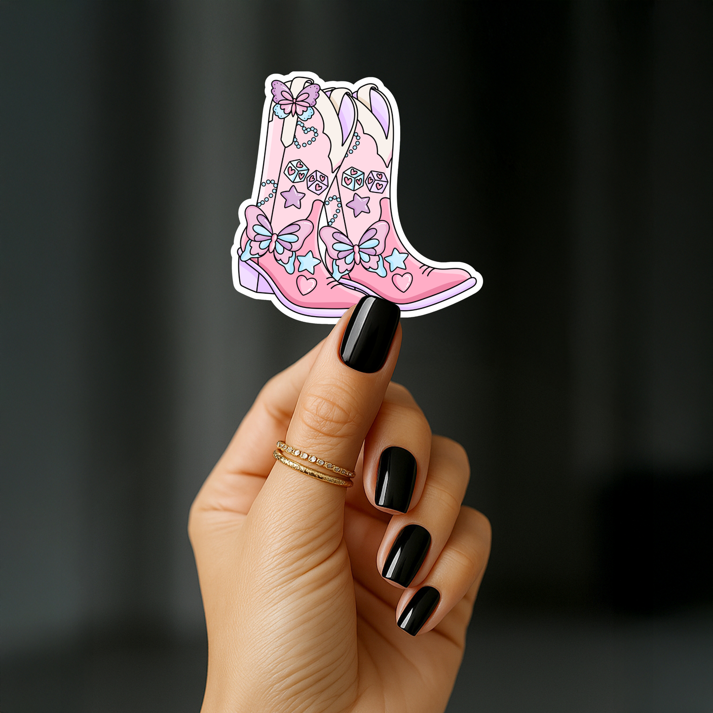 Taylor Swift Lover Style cowgirl boots Sticker