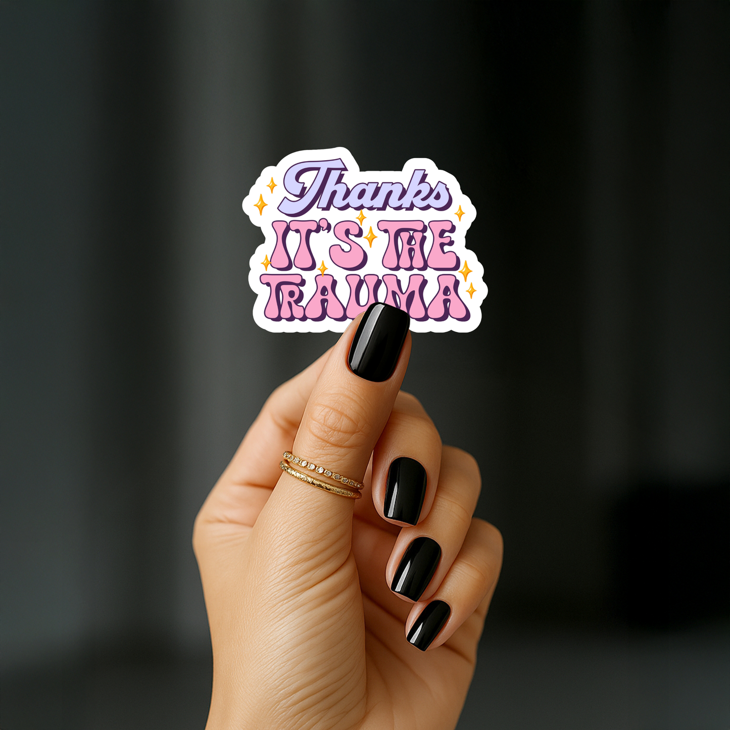 Thanks its the trauma Sticker