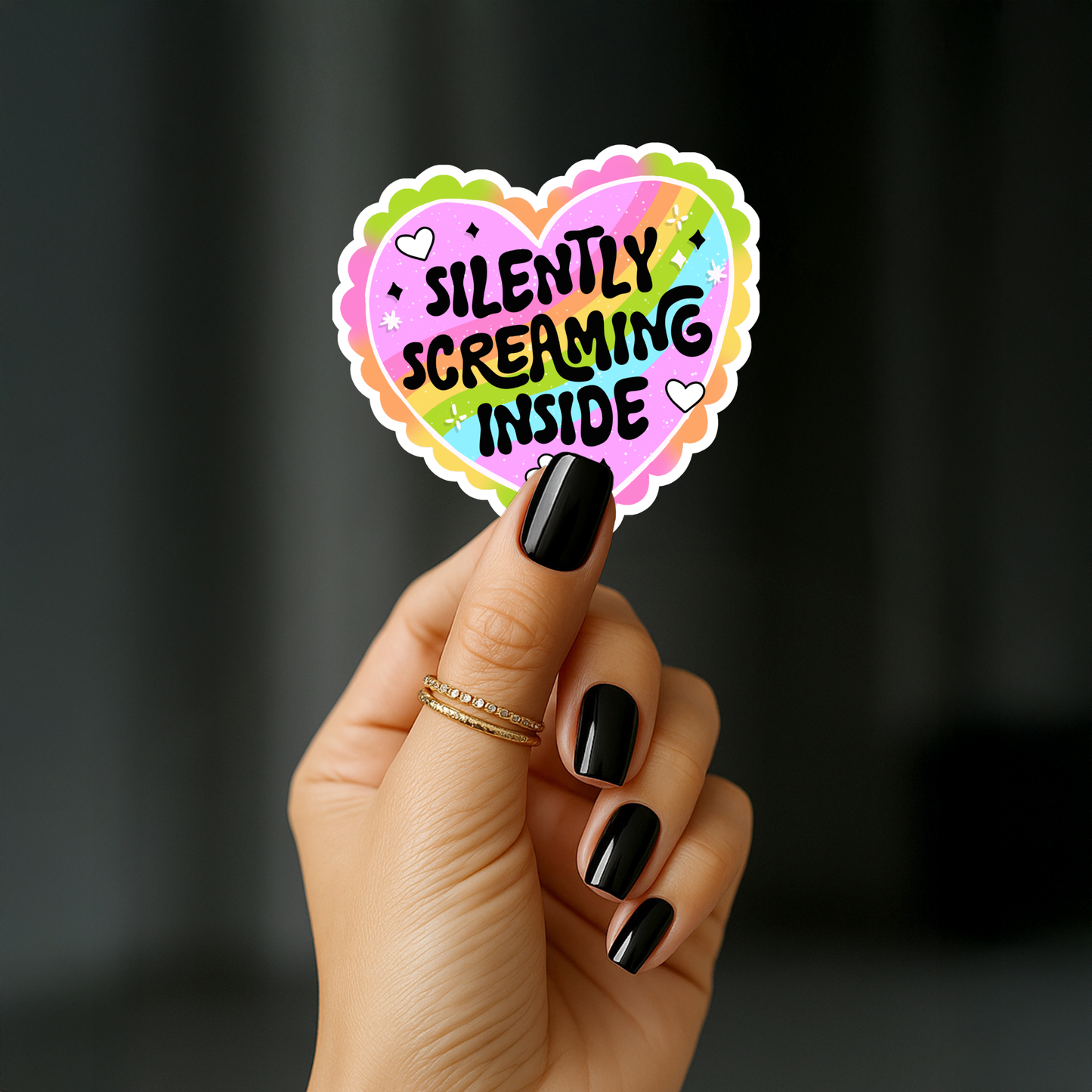 Silently screaming inside Sticker
