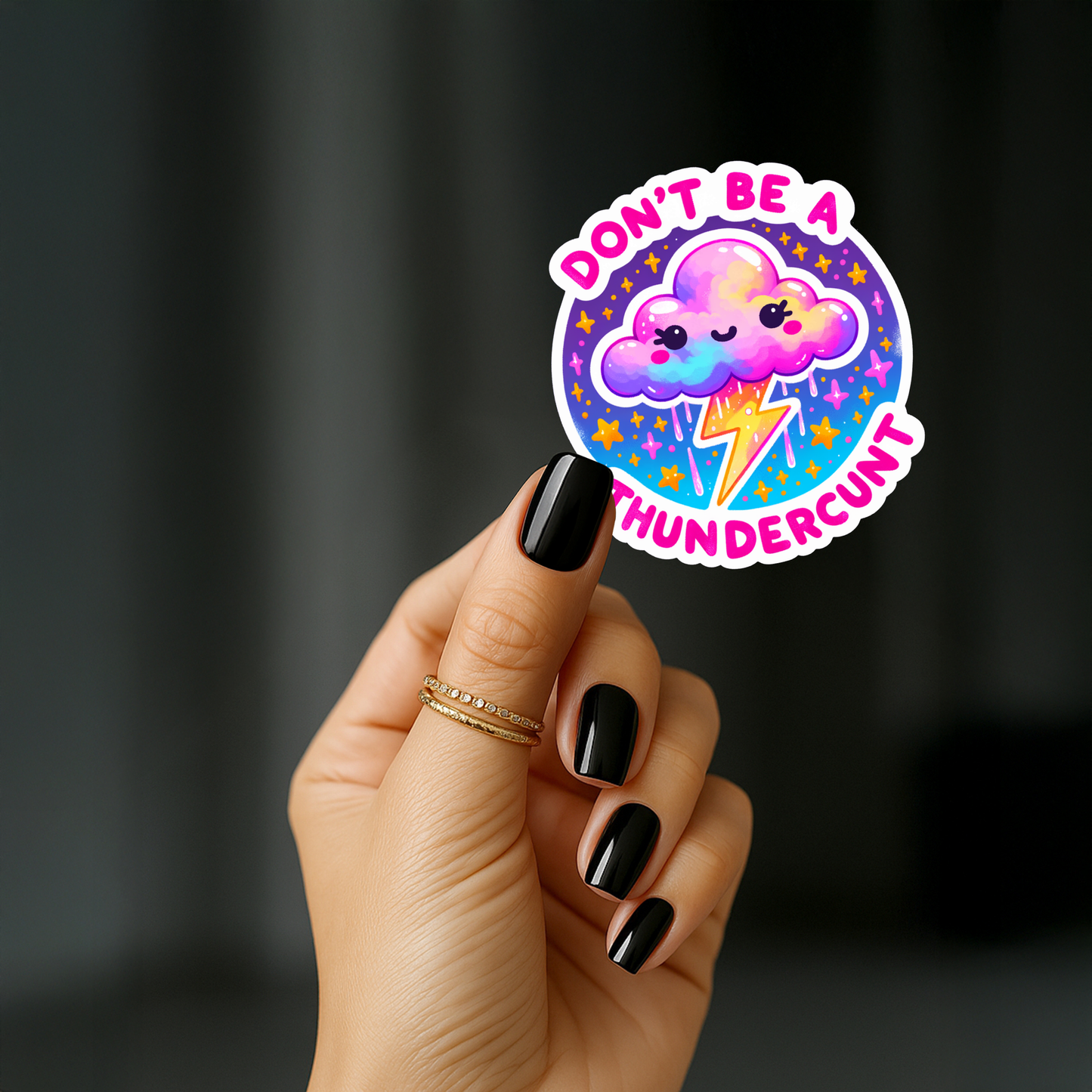 Dont be a thundercunt Sticker