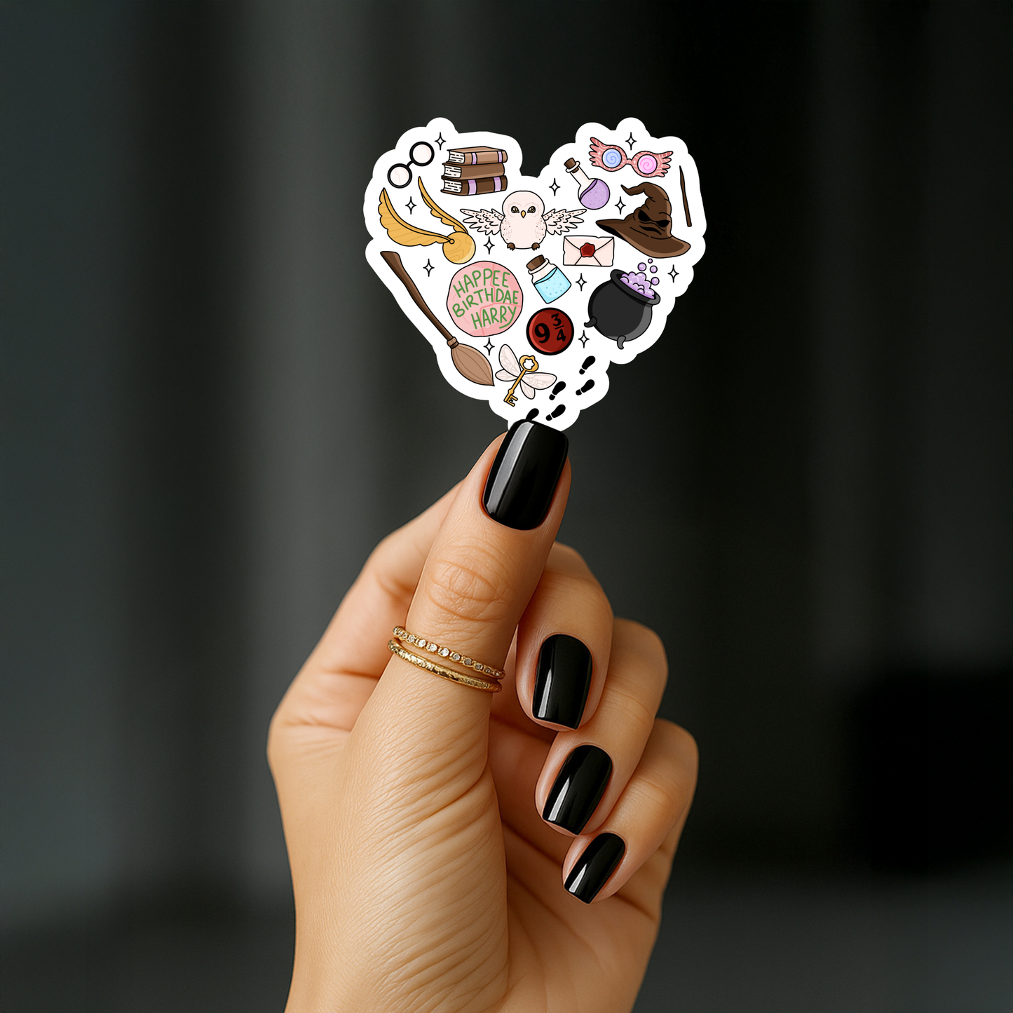 Harry Potter Heart Sticker