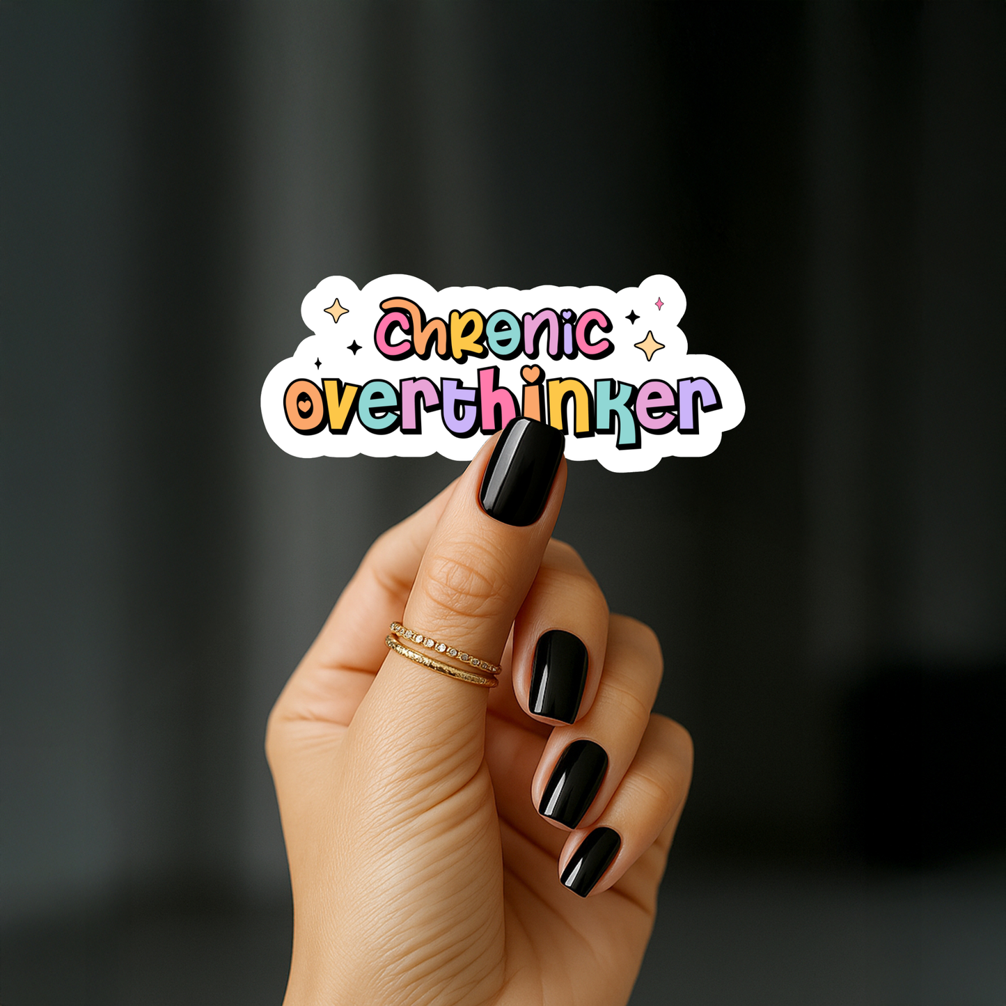Chronic Overthinker Sticker