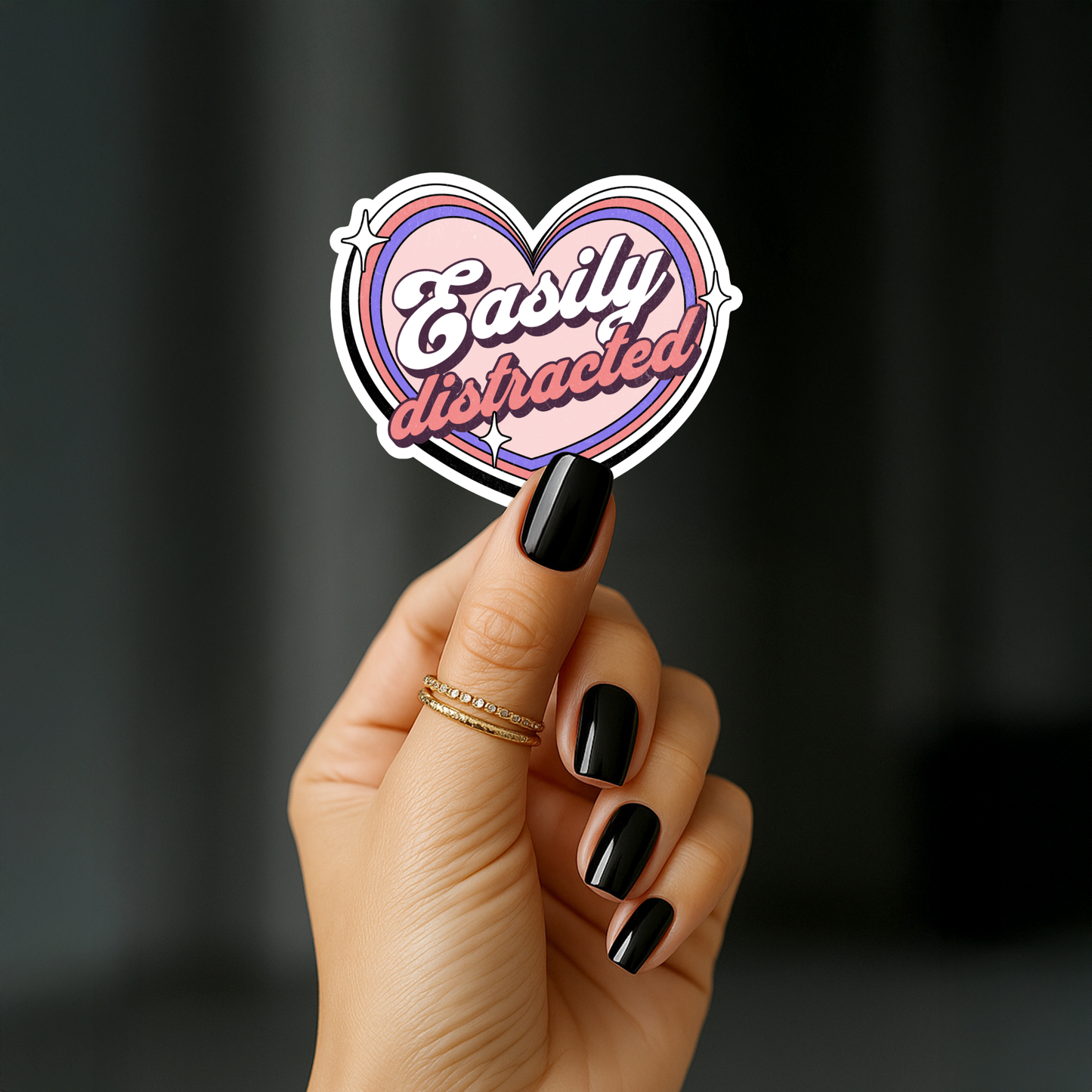 Easily distracted Sticker