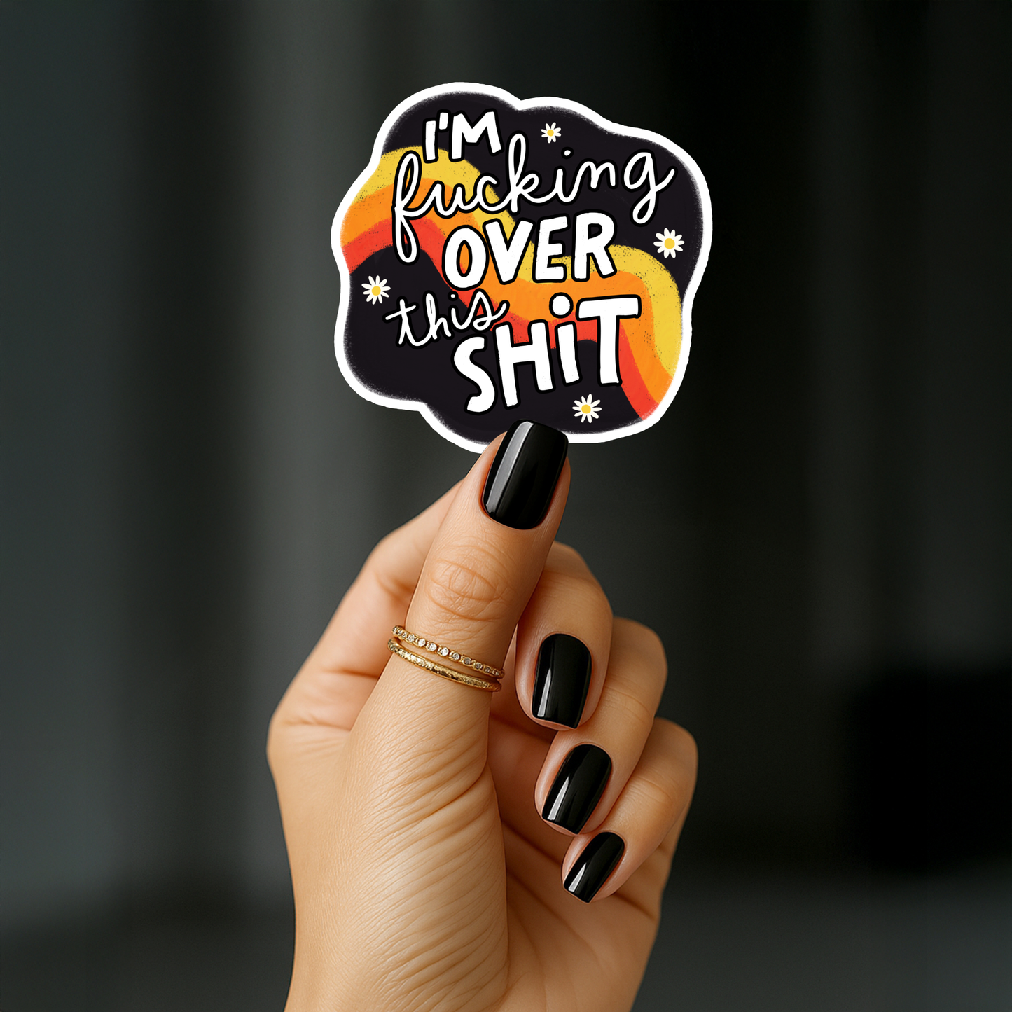 Im fucking over this shit Sticker