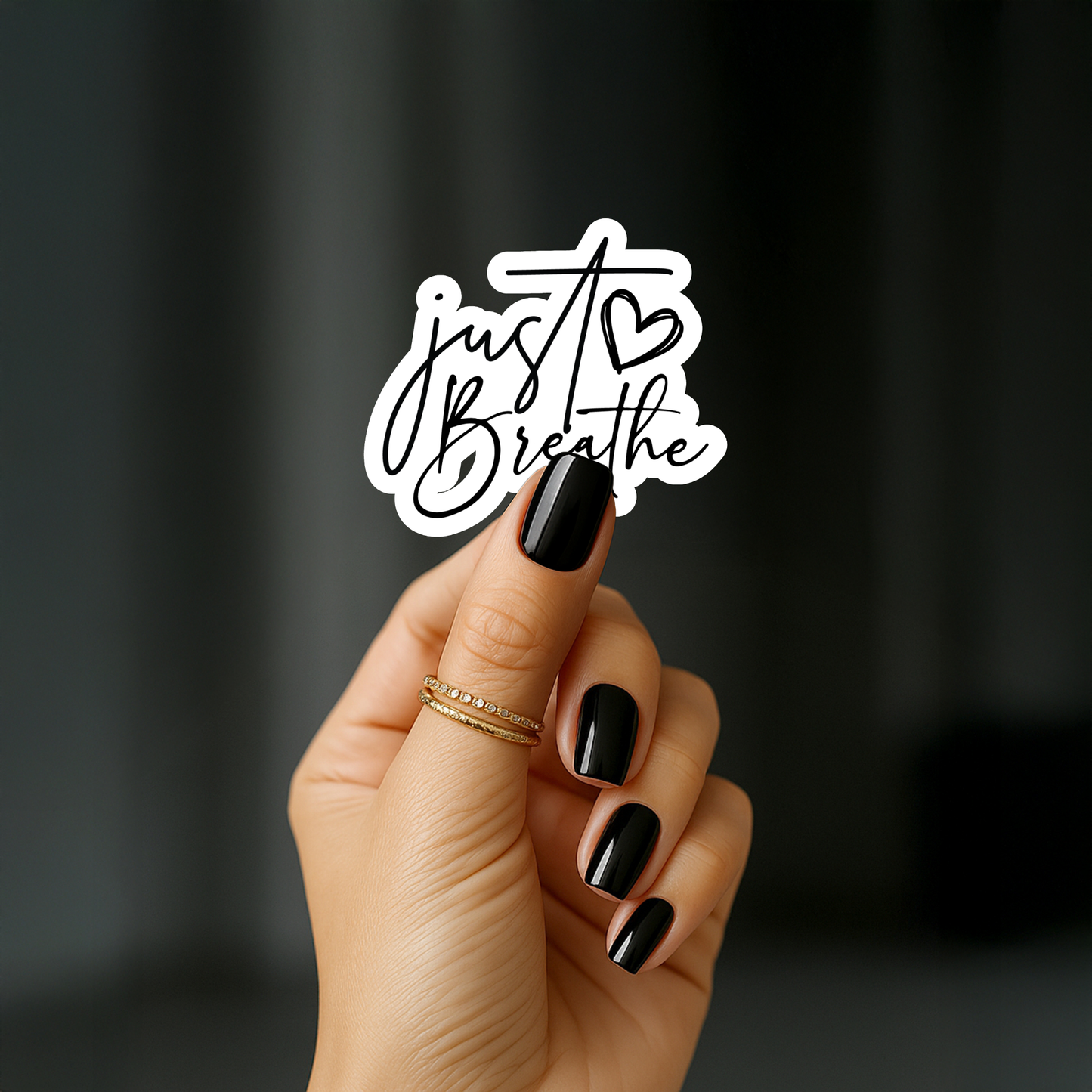 Just Breathe Sticker