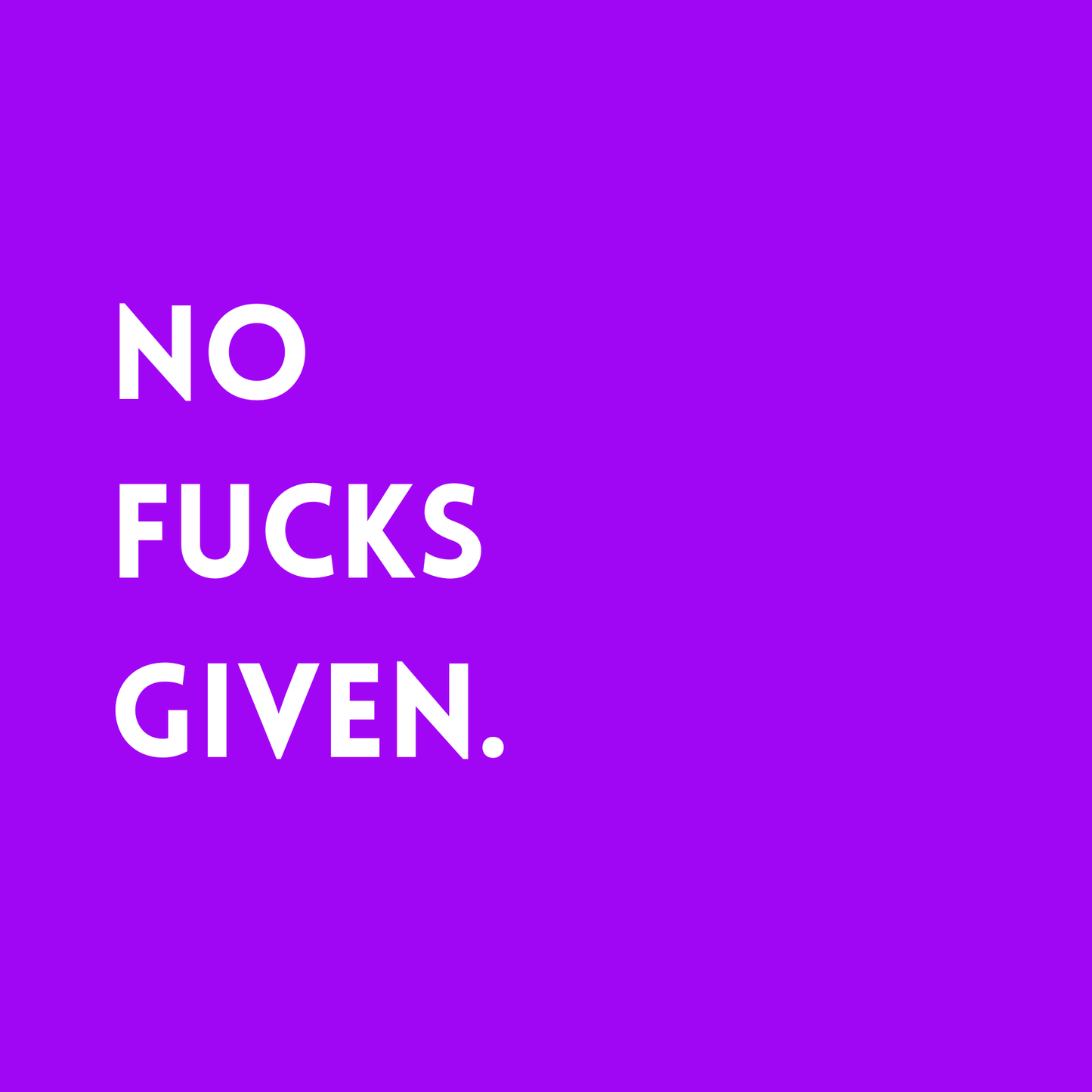 No fucks given Fridge Magnet