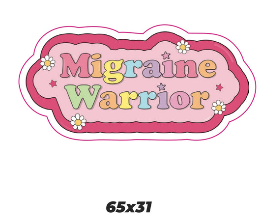 Migraine Warrior Pink Sticker