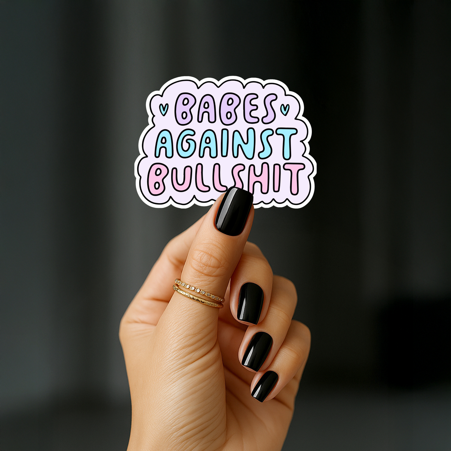 Babes against Bullshit Sticker