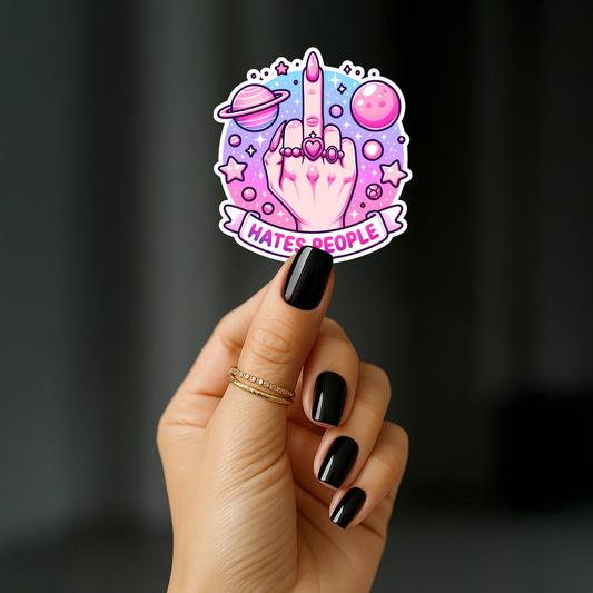 I hate people Sticker