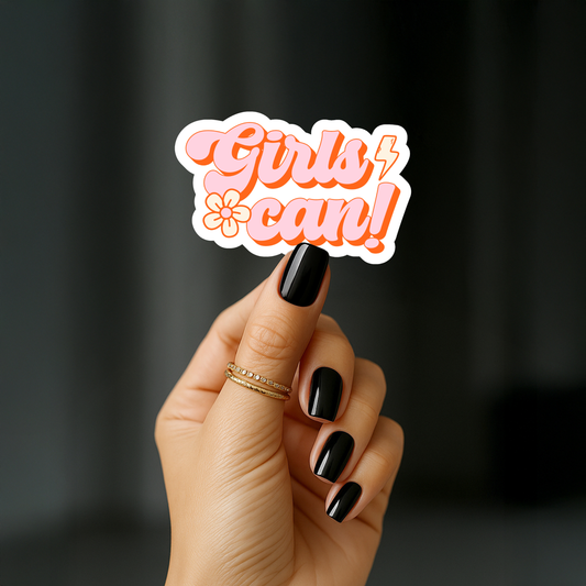 Girls can Sticker