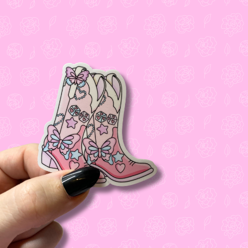 Taylor Swift Lover Style cowgirl boots Sticker