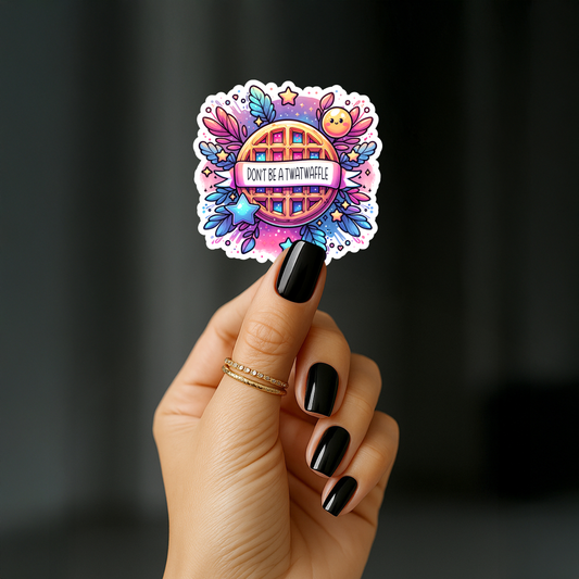 Dont be a twatwaffle Sticker