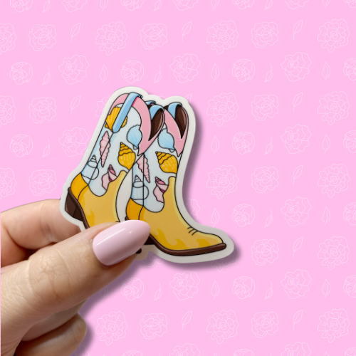 Coastal Cowgirl Boots Sticker
