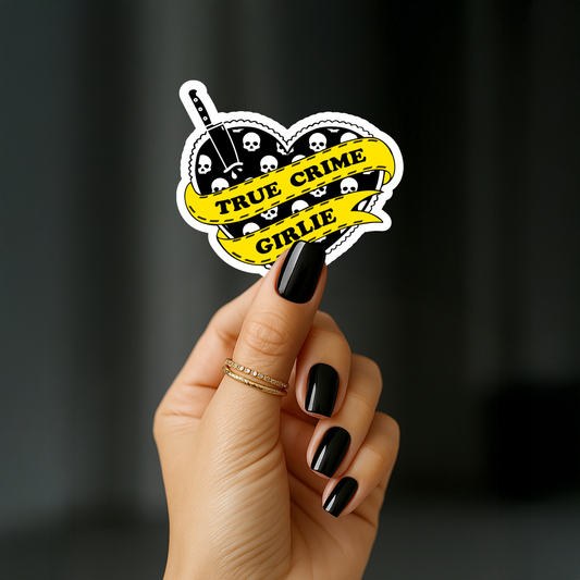 True crime girlie Sticker