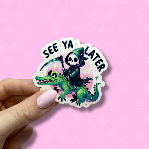 See ya later alligator Sticker