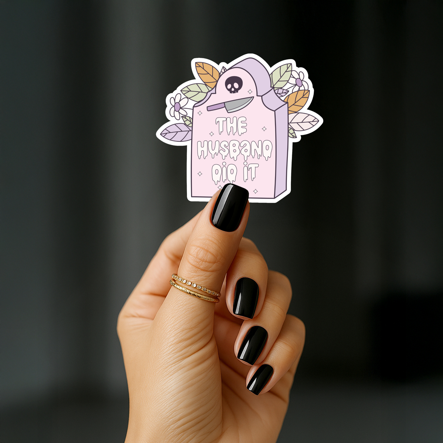 The husband did it Sticker