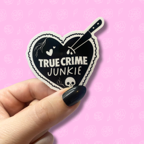 True crime junkie Sticker