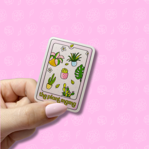 The plant mama tarot card Sticker