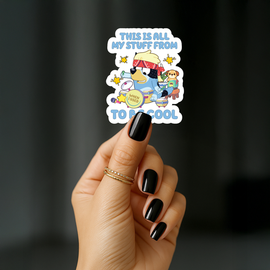 This is all my stuff from when i used to be cool Sticker
