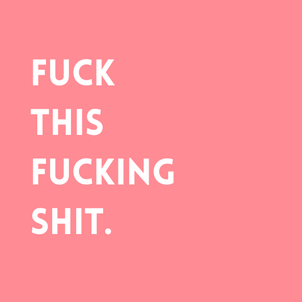 Fuck this fucking shit Fridge Magnet