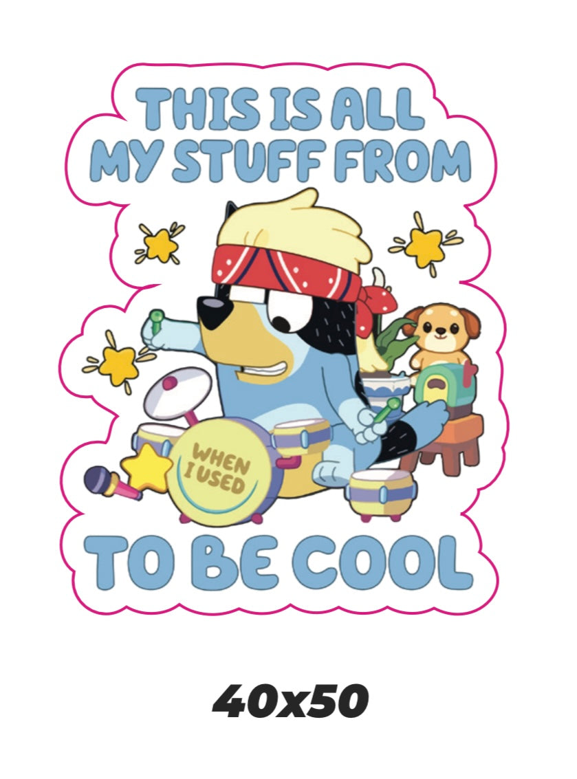 This is all my stuff from when i used to be cool Sticker