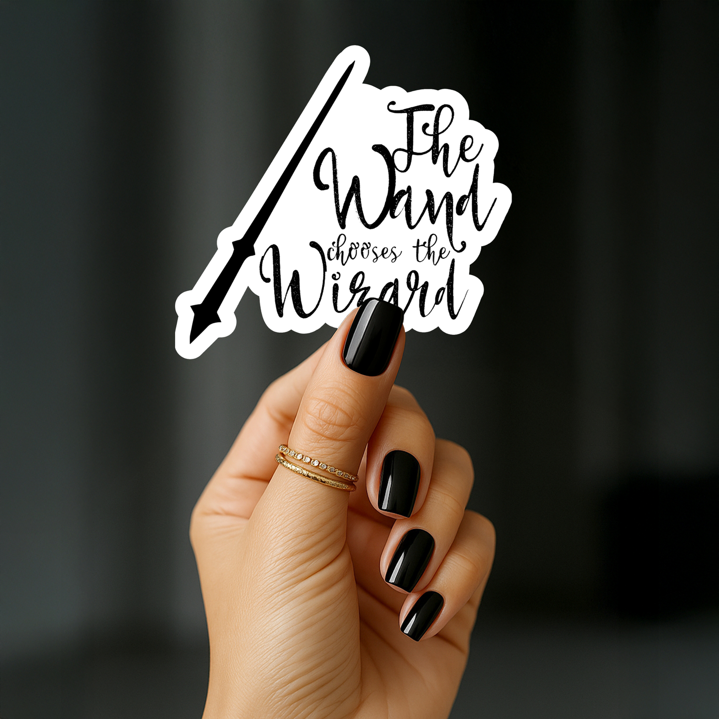 The wand chooses the wizard Sticker