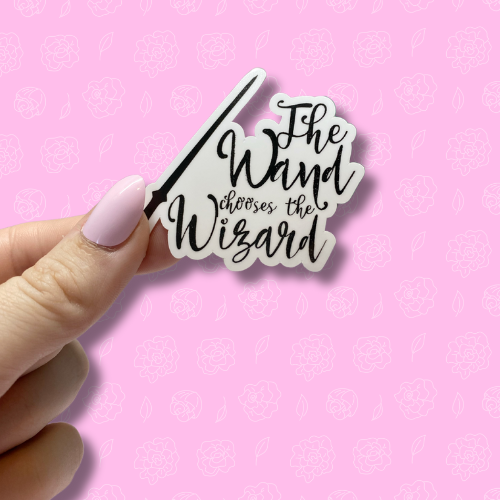 The wand chooses the wizard Sticker