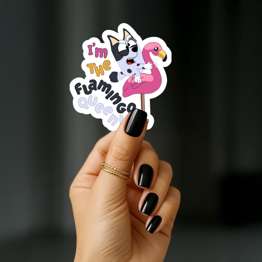 Im the flamingo queen Sticker