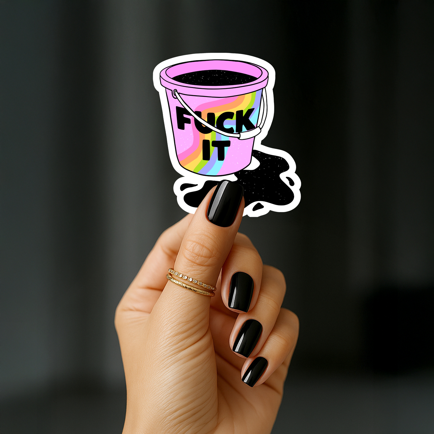 Fuck it bucket Sticker