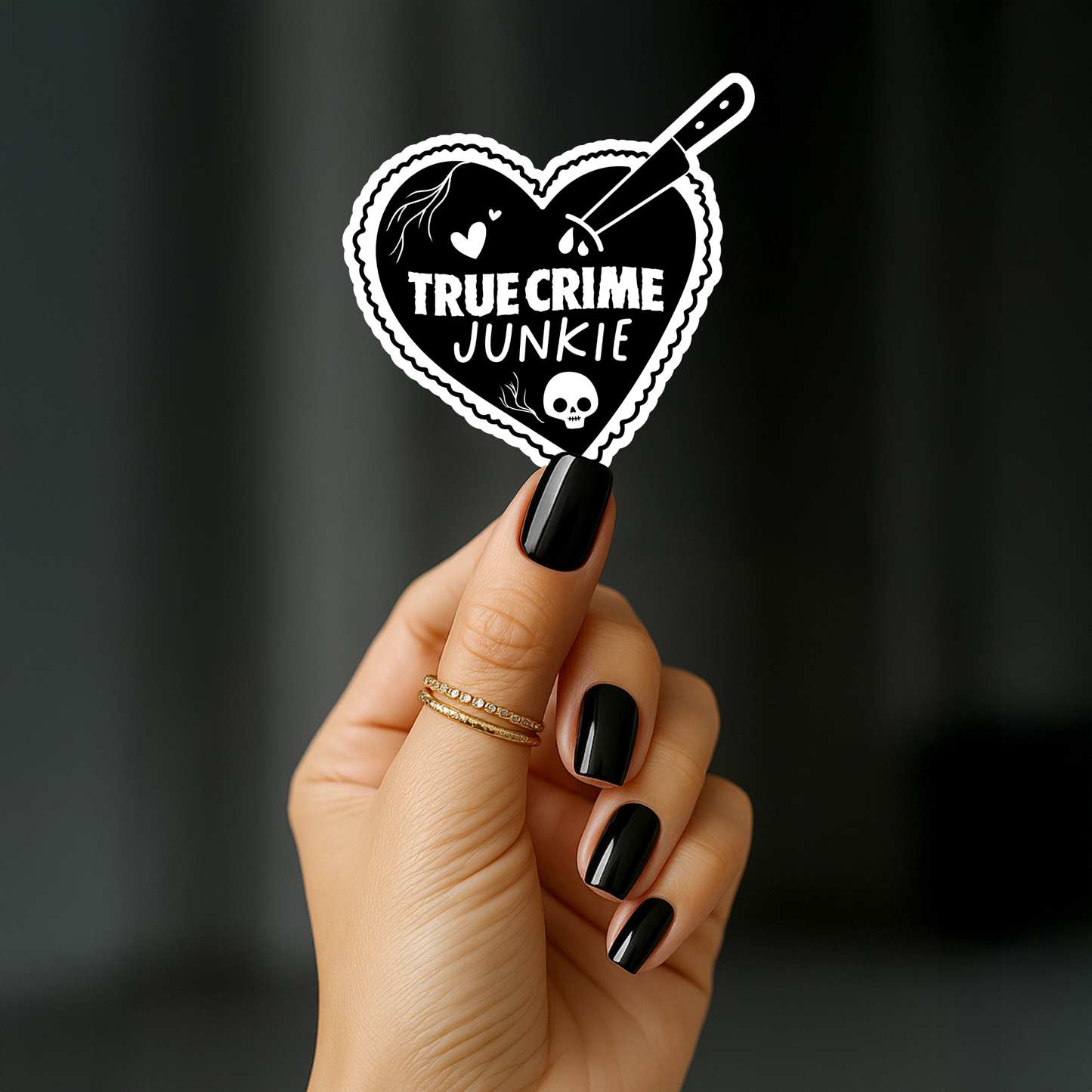 True crime junkie Sticker