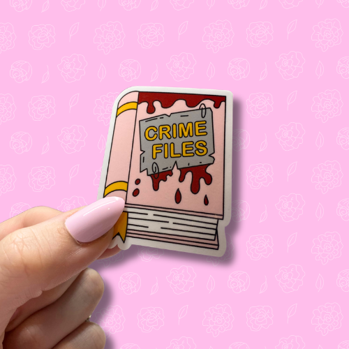 Crime files Sticker