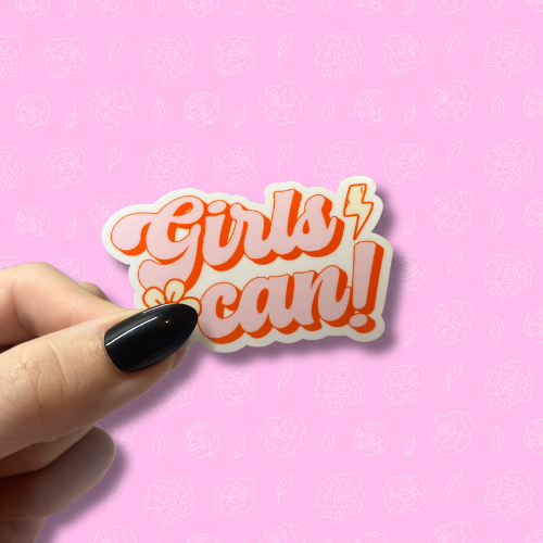 Girls can Sticker