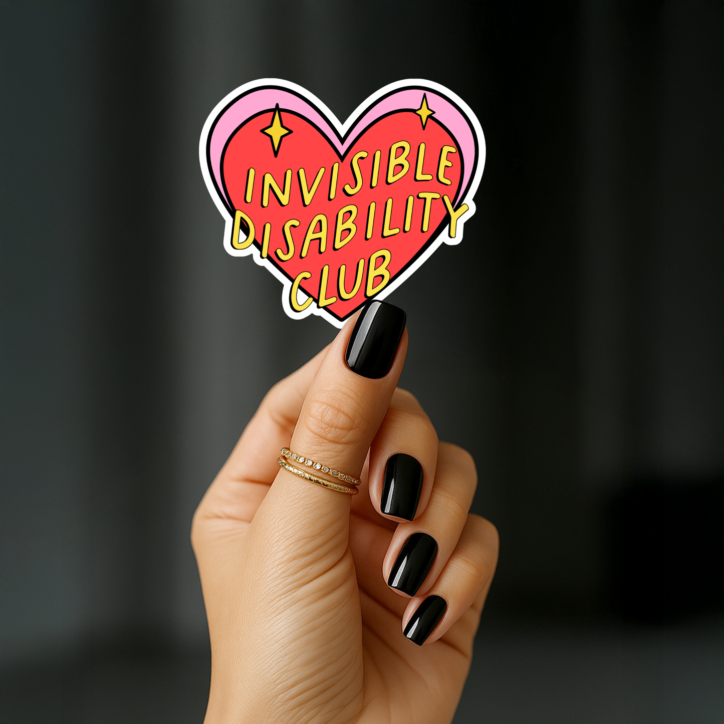 Invisible disability club Sticker