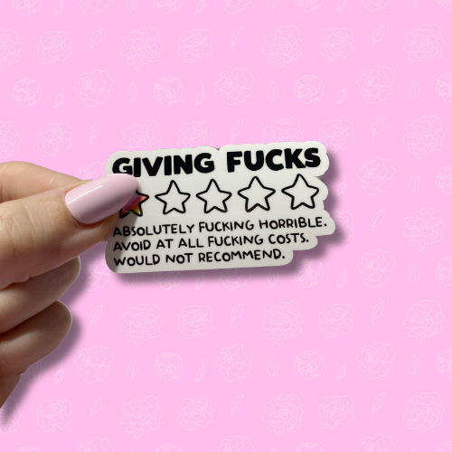 Giving fucks Sticker