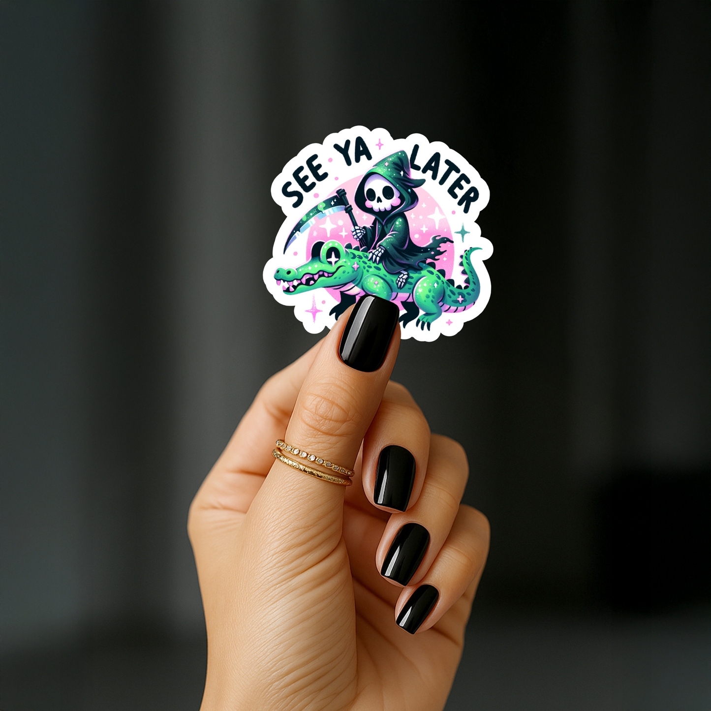 See ya later alligator Sticker