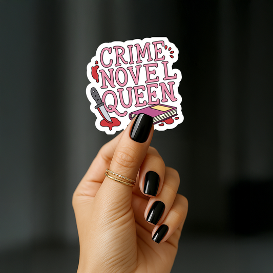 Crime novel queen Sticker