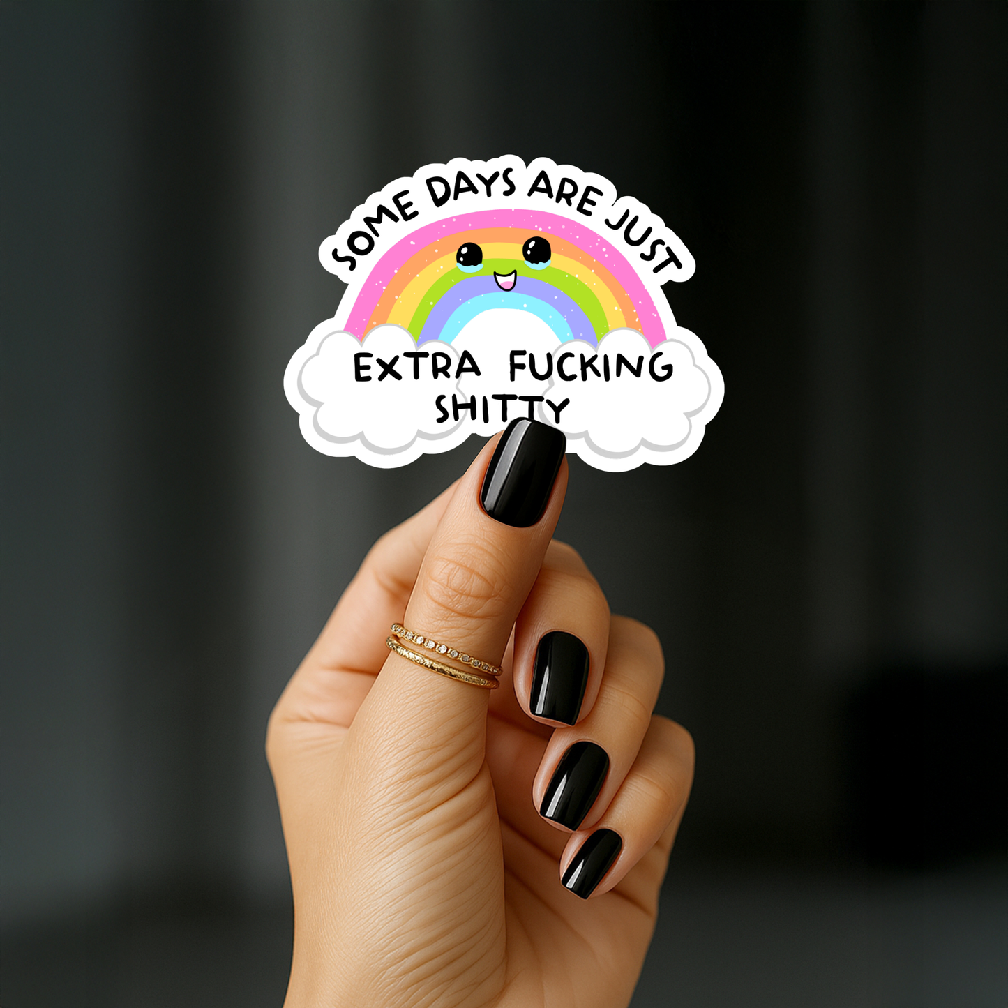 Some days are extra fucking shitty Sticker