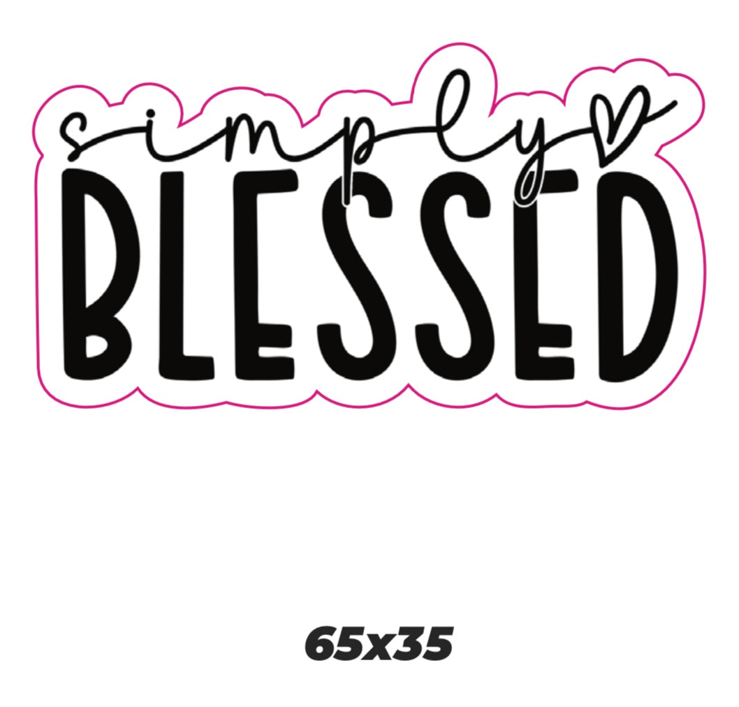 Simply blessed Sticker