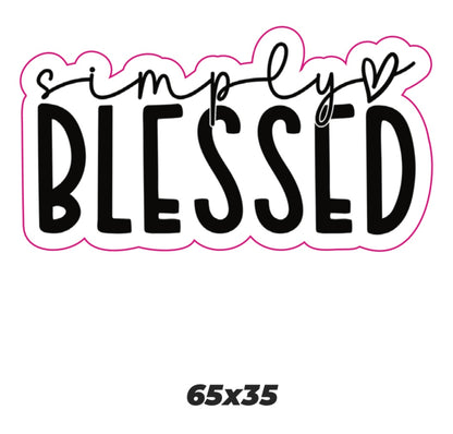 Simply blessed Sticker