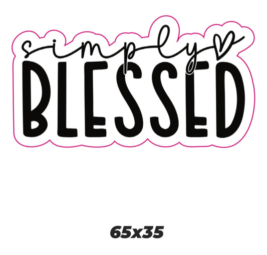 Simply blessed Sticker