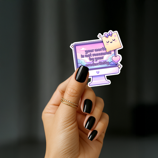 Your worth is not measured by your productivity Sticker