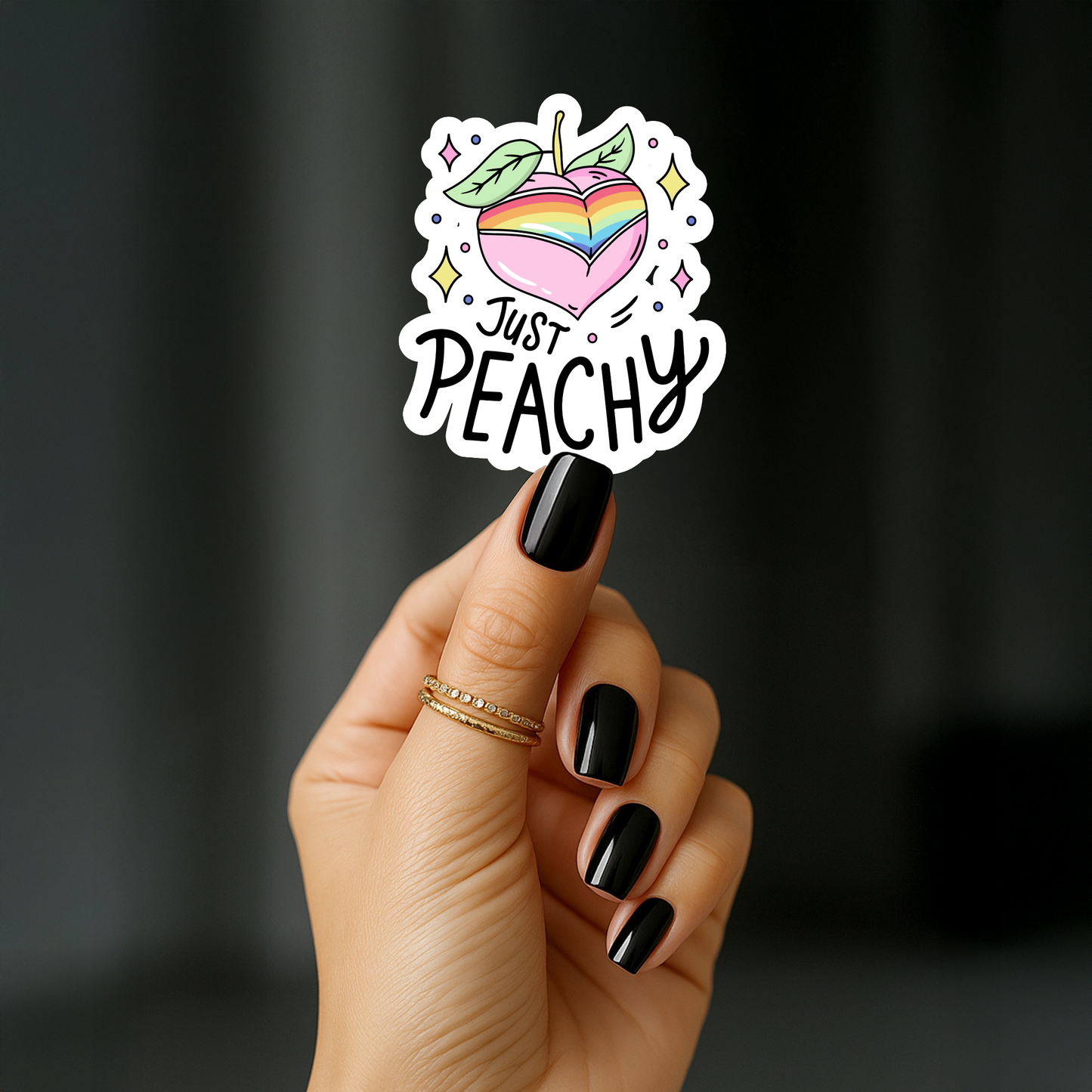 Just peachy Sticker