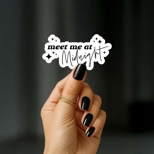 Meet me at midnight Sticker